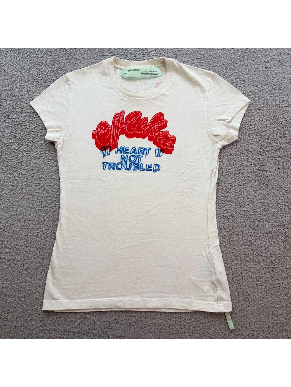 Bye Women’s T-Shirt S Virgil Abloh White Graphic Tee